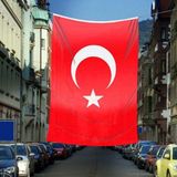 Asilmeydan Türkiye Bayrağı - Bayrak - 600 Cm. x 900 cm -6x9 Metre Alpaka Kumaş - Renkli