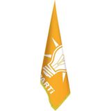 Asilmeydan Turuncu Akparti (Akp) Bayrağı -Ofis -Makam-Toplantı Odaları - Saçaklı Makam Bayrağı - Renkli