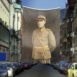 Asilmeydan Üniformalı Gazi Mustafa Kemal Atatürk Dış Cephe Poster Bayrağı 600 x 900 cm