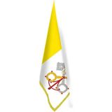 Asilmeydan Vatikan Bayrağı -Ofis-Makam-Toplantı Odaları - Saçaklı Makam Bayrağı - Renkli