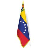 Asilmeydan Venezuela Bayrağı -Ofis-Makam-Toplantı Odaları - Saçaklı Makam Bayrağı - Renkli