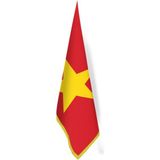 Asilmeydan Vietnam Bayrağı -Ofis-Makam-Toplantı Odaları - Saçaklı Makam Bayrağı - Renkli