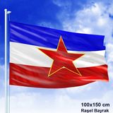 Asilmeydan Yugoslavya Sosyalist Federal Cumhuriyeti Bayrağı - Balkan -100X150 cm Bayrak - Renkli