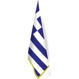 Asilmeydan Yunanistan Bayrağı -Ofis-Makam-Toplantı Odaları - Saçaklı Makam Bayrağı - Renkli
