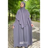 Asilnur Asil Ferace Sufle Peçe Takım Gri - Standart