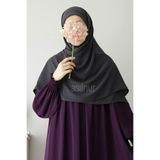 ASİLNUR Elif Büyük Boy Eşarp 120x120 Füme