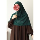 ASİLNUR Elif Büyük Boy Eşarp 120x120 Zümrüt Yeşili