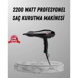Asiltech 2200W Fön Makinesi – Profesyonel Ac Motor, Soğuk ve Sıcak Üfleme