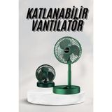 Asiltech Katlanabilir Teleskopik Şarjlı Fan Masaüstü Soğutucu Vantilatör - Çok Renkli