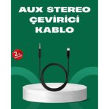 Asiltech Lightning To 3.5mm Aux Ses Dönüştürücü Kablo 1 Metre Stereo Uyumlu