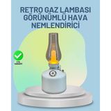 Asiltech Renkli LED Işıklı Retro Gaz Lambası 280 ml Aroma Terapi Mist Maker Estetik ve Fonksiyonel - Çok Renkli