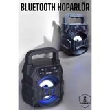 Asiltech Taşınabilir Bluetooth Hoparlör LED Işıklı Uzun Pil Ömrü - Çok Renkli