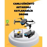 Asiltech Wifi Fpv Canlı Görüntü Aktarımlı 4K Kameralı Katlanabilir Drone Modeli - Çok Renkli