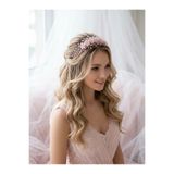ASİMEL TAÇ & TASARIM Saç Aksesuarı Düğün Kına Nikah Nişan Taç Pudra Renk