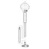 Asimeto AS-480022 160-250/250-400 250 mm Silindir Komparatörü Uzatma Çubuğu
