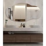 Asimetrik Ayna, Banyo Aynası, Asimetrik Boyayna, Duvar Aynası, Holl Aynası 90x50 cm