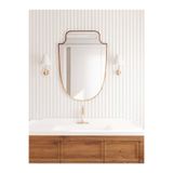 Asimetrik Ayna/Dekor Aynası/Konsol Aynası/İtalyan Tarzı Duvar Aynası Gold 60 x 90