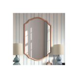 Asimetrik Duvar Aynası/Düzensiz Dekor Ayna/Banyo Aynası/Konsol Aynası Bronz 60 x 80