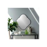 Asimetrik Duvar Dekor AynasıKonsol Aynası/Dekor Aynası Siyah 80 x 80