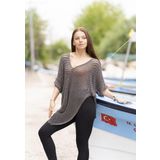 Asimetrik Kesim Cep Detaylı Örme Tunik
