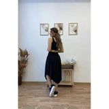 Asimetrik Sandy Midi Etek