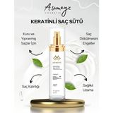 Asimeyz Keratinli Saç Bakım Sütü Ve Fön Spreyi 200 ml – Hızlı Onarıcı, Kolajen & Argan Destekli, Isı Koruyuc