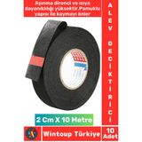 Aşınma Dirençli Korozyona Dayanıklı Kaymaz Kalıntı Bırakmaz Alev Geciktirici Bant 2 CMX10 Mtr 10 Adt