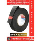 Aşınma Dirençli Korozyona Dayanıklı Kaymaz Kalıntı Bırakmaz Alev Geciktirici Bant 2 CMX10 Mtr 2 Adet