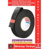 Aşınma Dirençli Korozyona Dayanıklı Kaymaz Kalıntı Bırakmaz Alev Geciktirici Bant 2 CMX10 Mtr 3 Adet