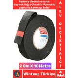 Aşınma Dirençli Korozyona Dayanıklı Kaymaz Kalıntı Bırakmaz Alev Geciktirici Bant 2 CMX10 Mtr 4 Adet