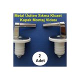 ASIR ARMATÜR Metal üstten bağlantılı klozet kapağı montaj vidası, dayanıklı ve sağlam Metal