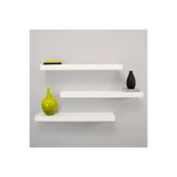 AŞIRCA 3 Lü 90x15 Cm Dekoratif Gizli Monte Duvar Rafı Uçan Raf Kitaplık