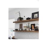 AŞIRCA 90x17 cm 2li ceviz duvar rafı uçan raf kitaplık