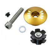 Asistan Drox Hc 100 Top Cap Furç Kapak Seti Alüminyum Gidon Boğazı Üst Kapak Seti 1-1/8 Gold Renk