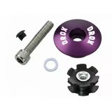 Asistan Drox Hc 100 Top Cap Furç Kapak Seti Alüminyum Gidon Boğazı Üst Kapak Seti 1-1/8 Mor Renk