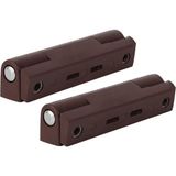Asitan 2 Adet Koyu Kahverengi 75 mm Menteşe - 75 mm Pvc Kapı-Pencere Mobilya Menteşesi - Koyu Kahve Ment - Çok Renkli
