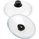 Asitan 20CM Tencere ve Tavalar Için Cam Tencere Kapağı Yüksek Isıya Ocak + Fırına Dayanıklı Pyrex - Çok Renkli