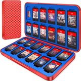Asitan 24 Kartuş Yuvası ve 24 Micro Sd Kart Depolamalı Switch Oyun Tutucu Kılıf, Ince Taşınabilir O