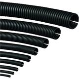 Asitan 24MM Kablo Tesisat Gizleme Düzenleme Spiral Yarıklı Hortum Siyah Renk (10 Metre) - Çok Renkli