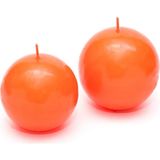 Asitan 2'li Turuncu Top Mum Seti (7 Cm-8 Cm) - Çok Renkli