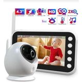 Asitan 4.3 Inç Wifi Bebek Monitörü, 8 Ir Gece Görüş Ledli Güvenlik ve Bebek Izleme Kamerası 2 Yönl