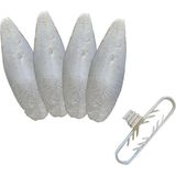 Asitan 4 Adet Temizlenmiş Mürekkep Balığı (Kalamar) Kemiği 5-6cm Mini Boy ve Tutacak - Çok Renkli