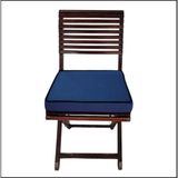 Asitan 40X40 Desensiz Su ve Leke Itici Duck Kumaş Fermuarlı Bağcıklı Biyeli Sandalye Minderi 5 cm (Ge - Çok Renkli