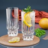 Asitan 6 Lı Kristal Cam Meşrubat Bardağı Bardak Kupa 270ML - Çok Renkli