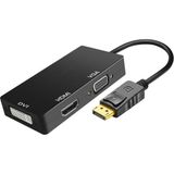 Asitan 8050 Displayport To HDMI VGA DVI Çevirici Dönüştürücü Adaptor Harici Güç Kaynağı: Harici - Çok Renkli