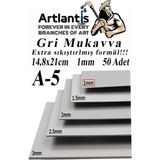 Asitan A5 Mukavva Gri 1.0mm 50 Adet 1 Paket 14,8X21 cm A-5 Mukavva 1,0 mm Kalınlığında A-5 Mukavva - Çok Renkli