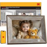 Asitan Ahşap Wifi Dijital Resim Çerçevesi, 32G 10,1 Inç Dijital Fotoğraf Çerçevesi 1280X800 Hd IPS D - Çok Renkli