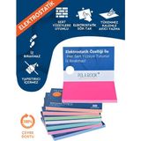 Asitan Akıllı Not Kağıdı - 7X10 cm 100 Sayfa - Pembe - Yapışkansız Post-It - Çok Renkli