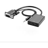 Asitan Apera Gn-86 1080P 60hz VGA To HDMI Çevirici Adaptör Ses Kablosu Dahil - Çok Renkli