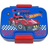 Asitan Bento 1030ML Lunchbox Hotwheels Lisanslı Tek Katlı 2 Bölmeli Paslanmaz Çelik Sefer Tası Yemek K - Çok Renkli